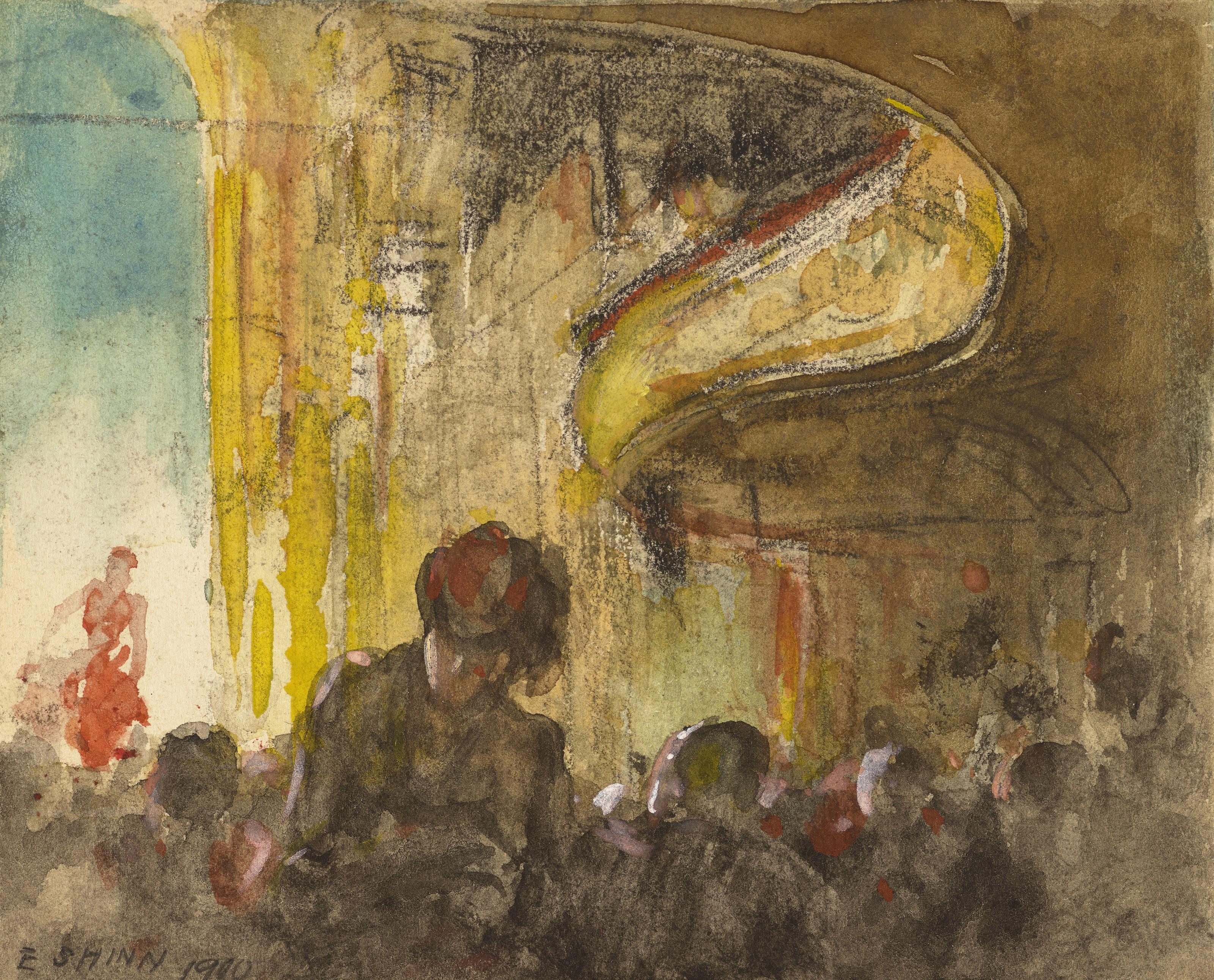 Everett Shinn - Paris Music Hall