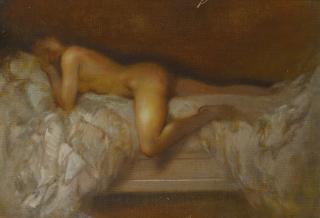 Everett Shinn - Reclining Nude