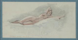 Everett Shinn - Reclining Nude