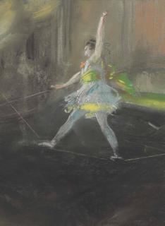 Everett Shinn - Tight Rope Walker, Hippodrome