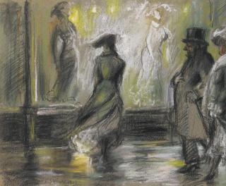 Everett Shinn - Window Shopping