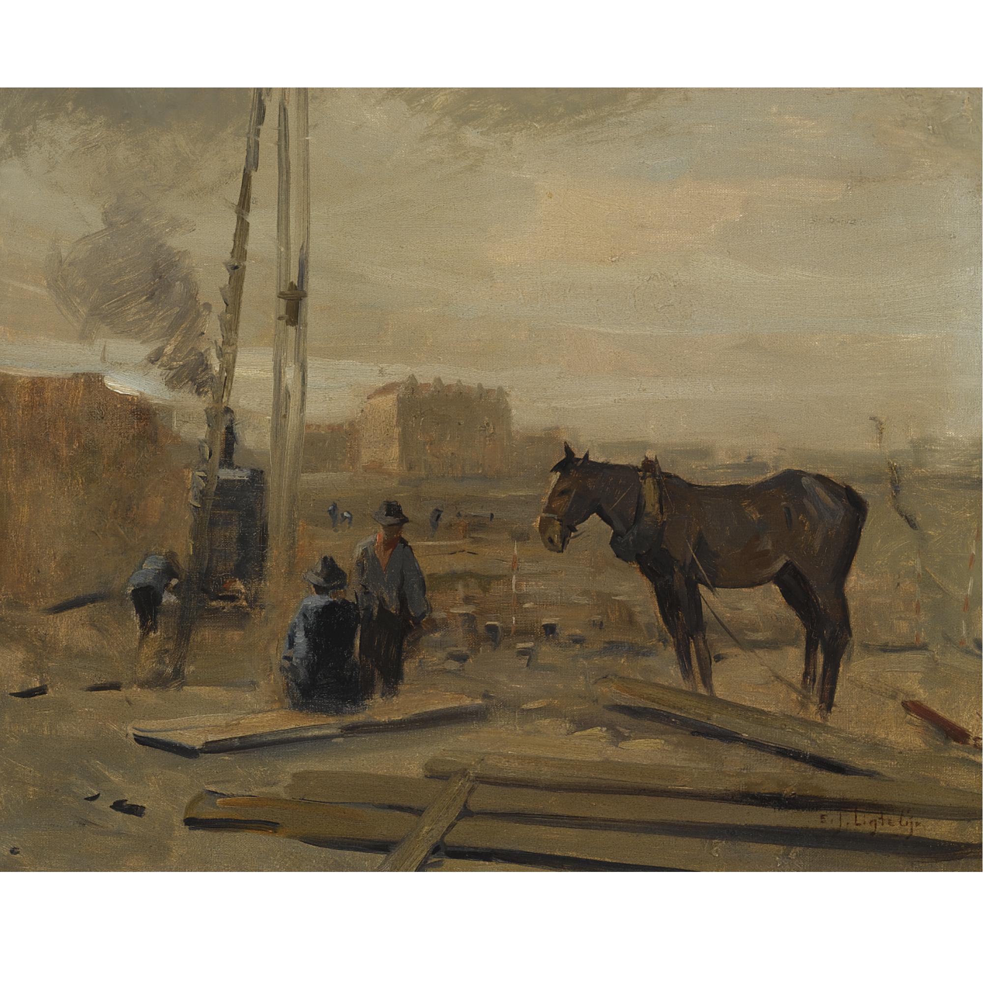 Evert Jan Ligtelijn - A Building Site In Amsterdam