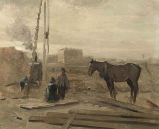 Evert-Jan Ligtelijn - A horse at a building site
