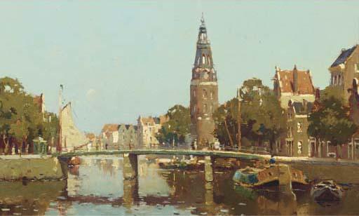 Evert Jan Ligtelijn - A View On The Montelbaanstoren, Amsterdam