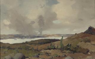 Evert-Jan Ligtelijn - Anna bay with Shell refinery, Curaçao