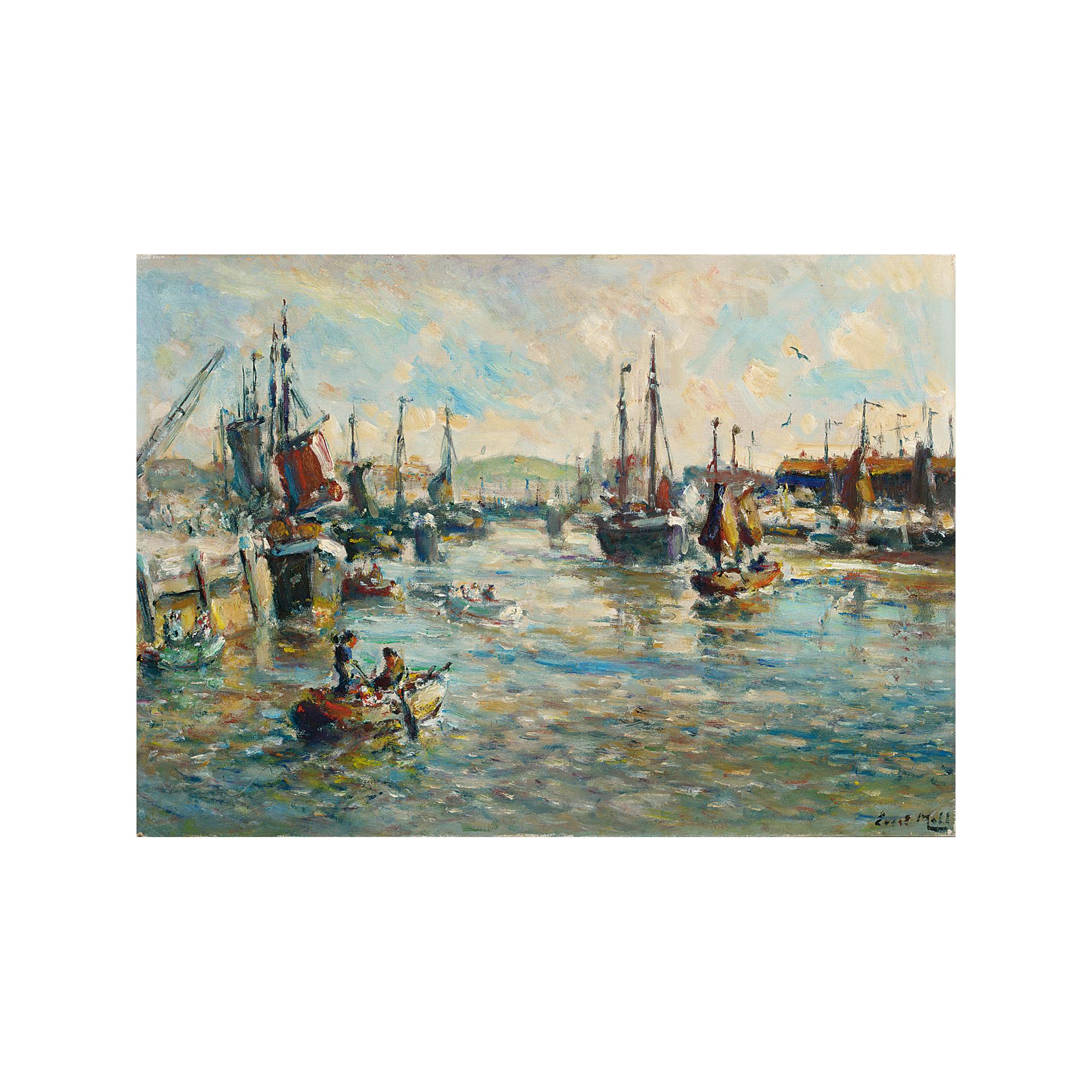 Evert Moll - A Busy Harbour