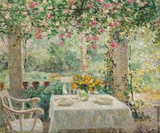 Evert Pieters - A Garden Terrace, Laren