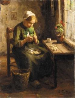 Evert Pieters - Peeling potatoes