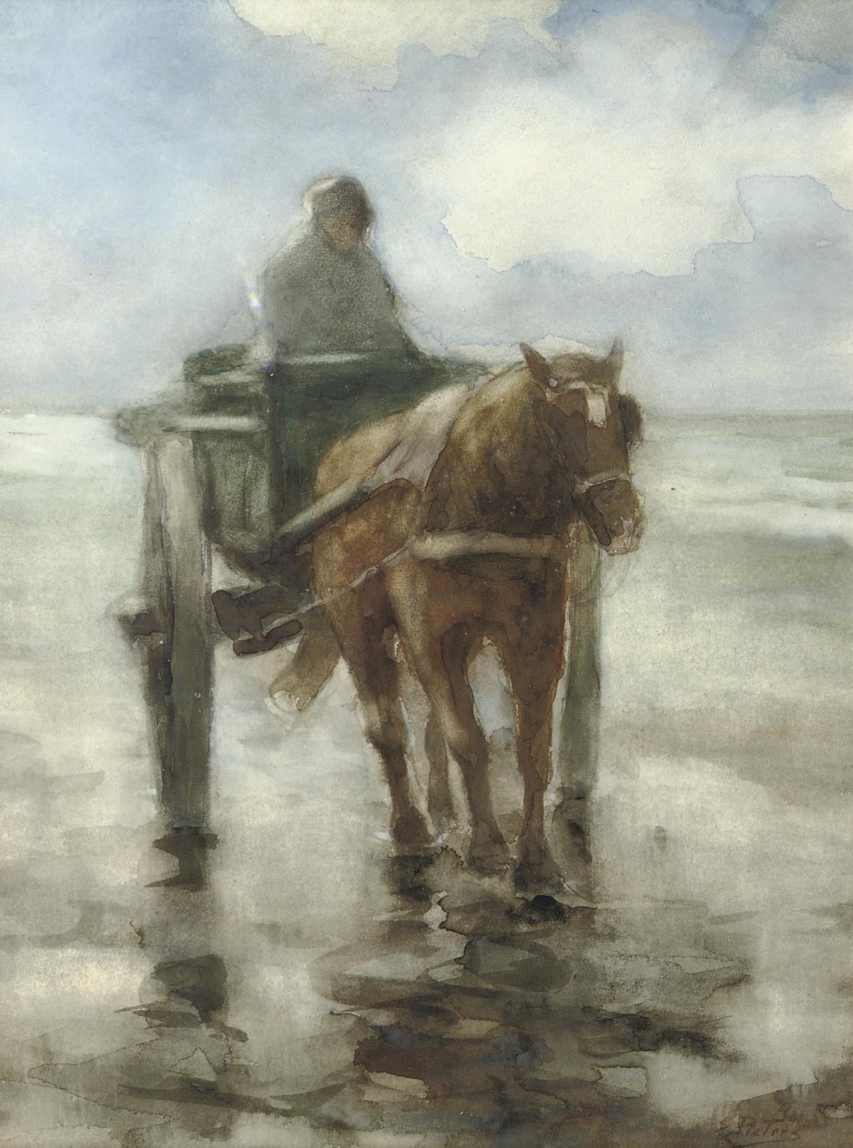 Evert Pieters - Shell Fisher In The Surf