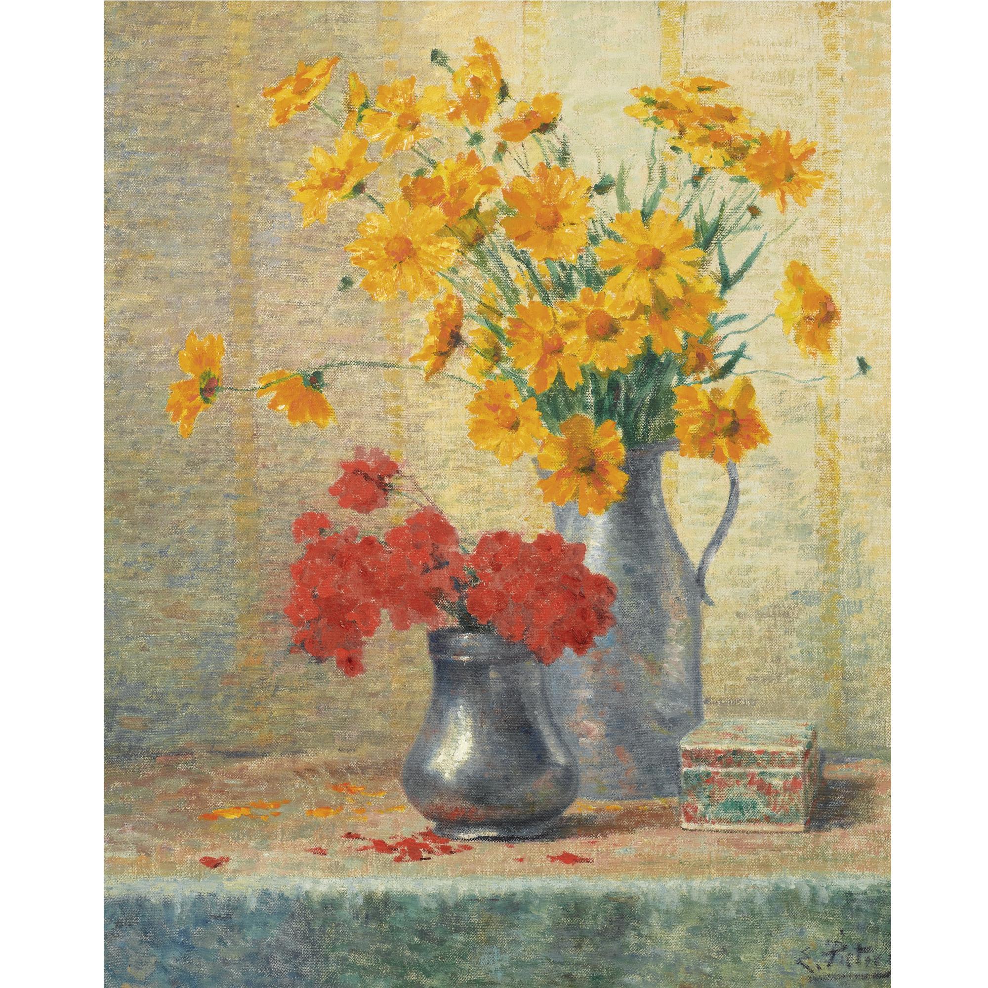 Evert Pieters - Vase De Fleurs