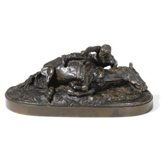 Evgeni Alexandrovich Lanceray - In Combat: Fallen Mount