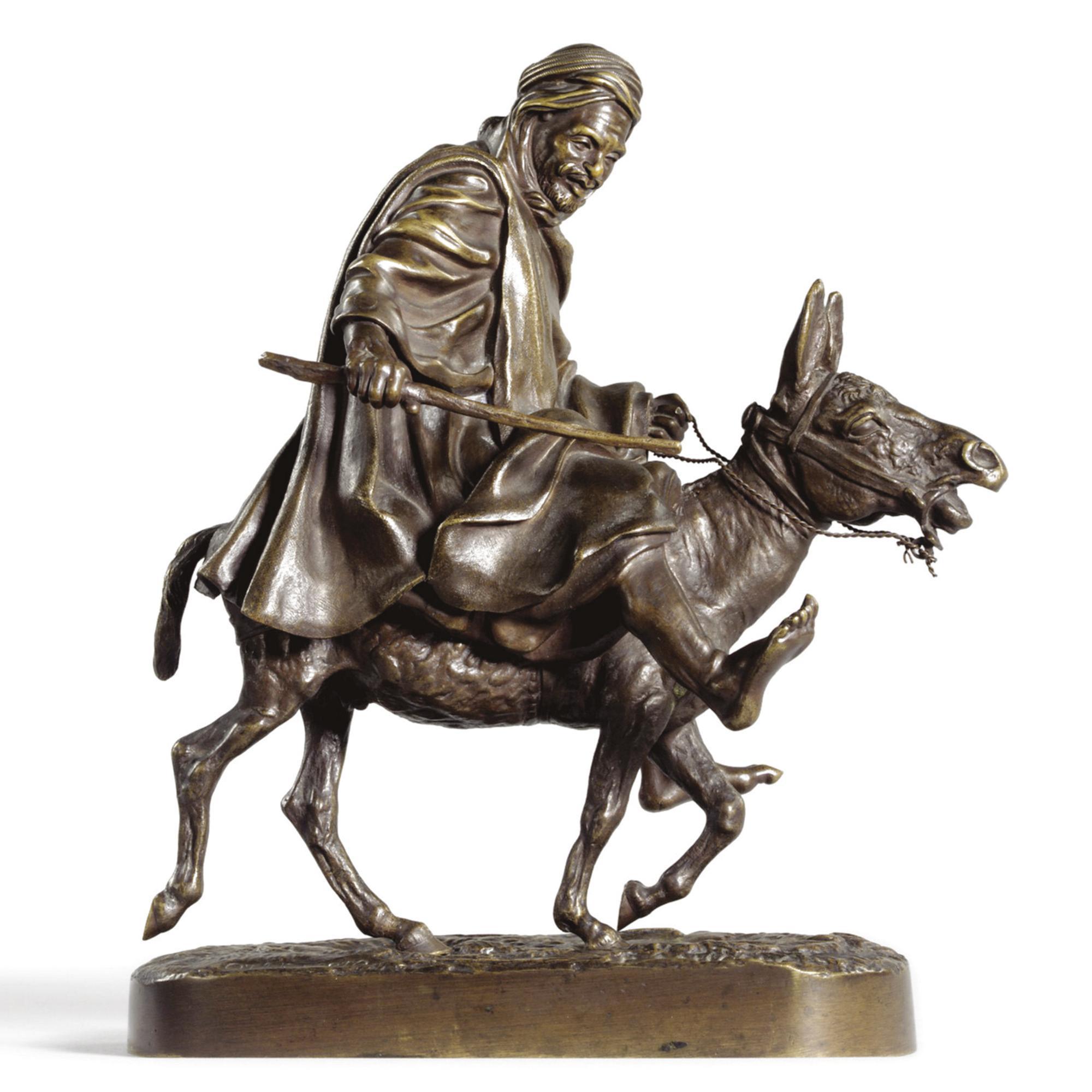 Evgeni Alexandrovich Lanceray - Oriental Man Riding A Donkey