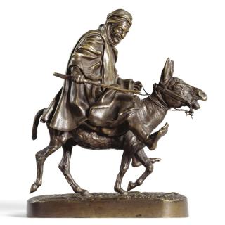 Evgeni Alexandrovich Lanceray - Oriental Man Riding A Donkey