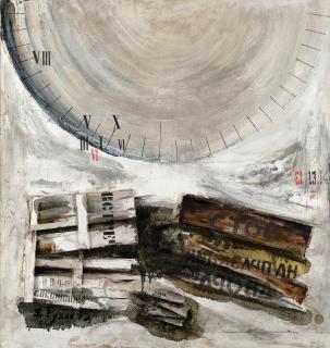 Evgeny Rukhin - Collage composition with a dial