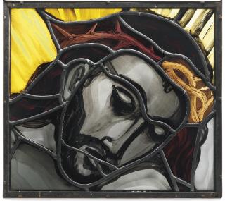 Evie Hone, H.R.H.A. - Head of Christ, study for the Eton window