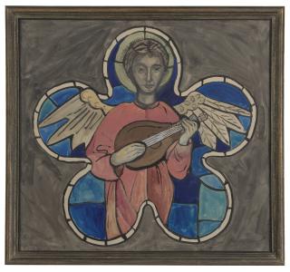 Evie Sydney Hone, H.R.H.A. - Archangel with Lute