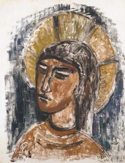 Evie Sydney Hone, H.R.H.A. - Head of Christ