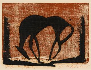 Ewald Mataré - Fressendes Pferd