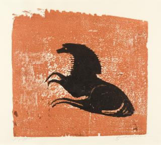 Ewald Mataré - Liegendes Pferd.