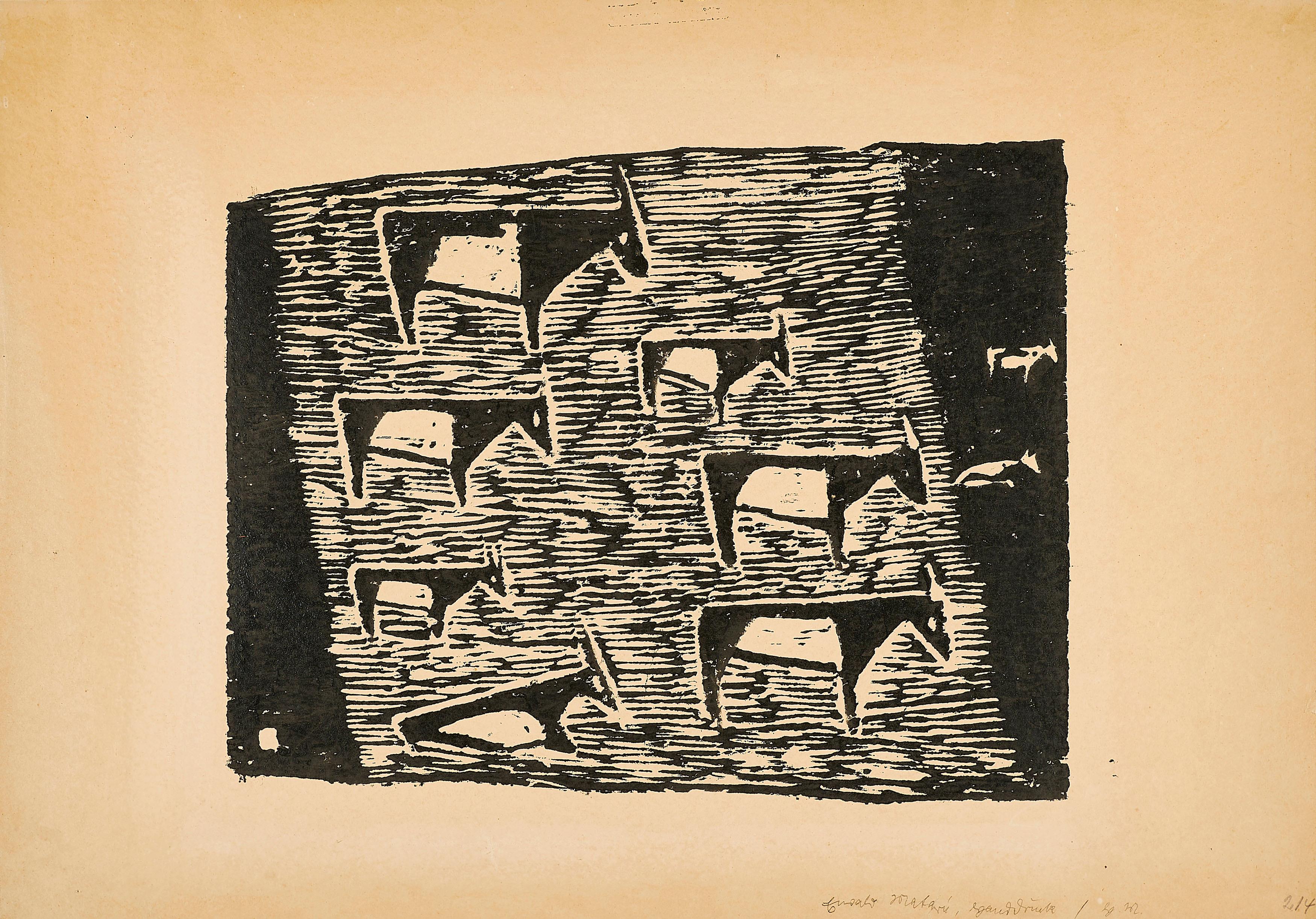 Ewald Mataré - Sieben bzw. neun Kühe auf der Weide.