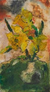Ewald Platte - Stillleben mit Narzissen.