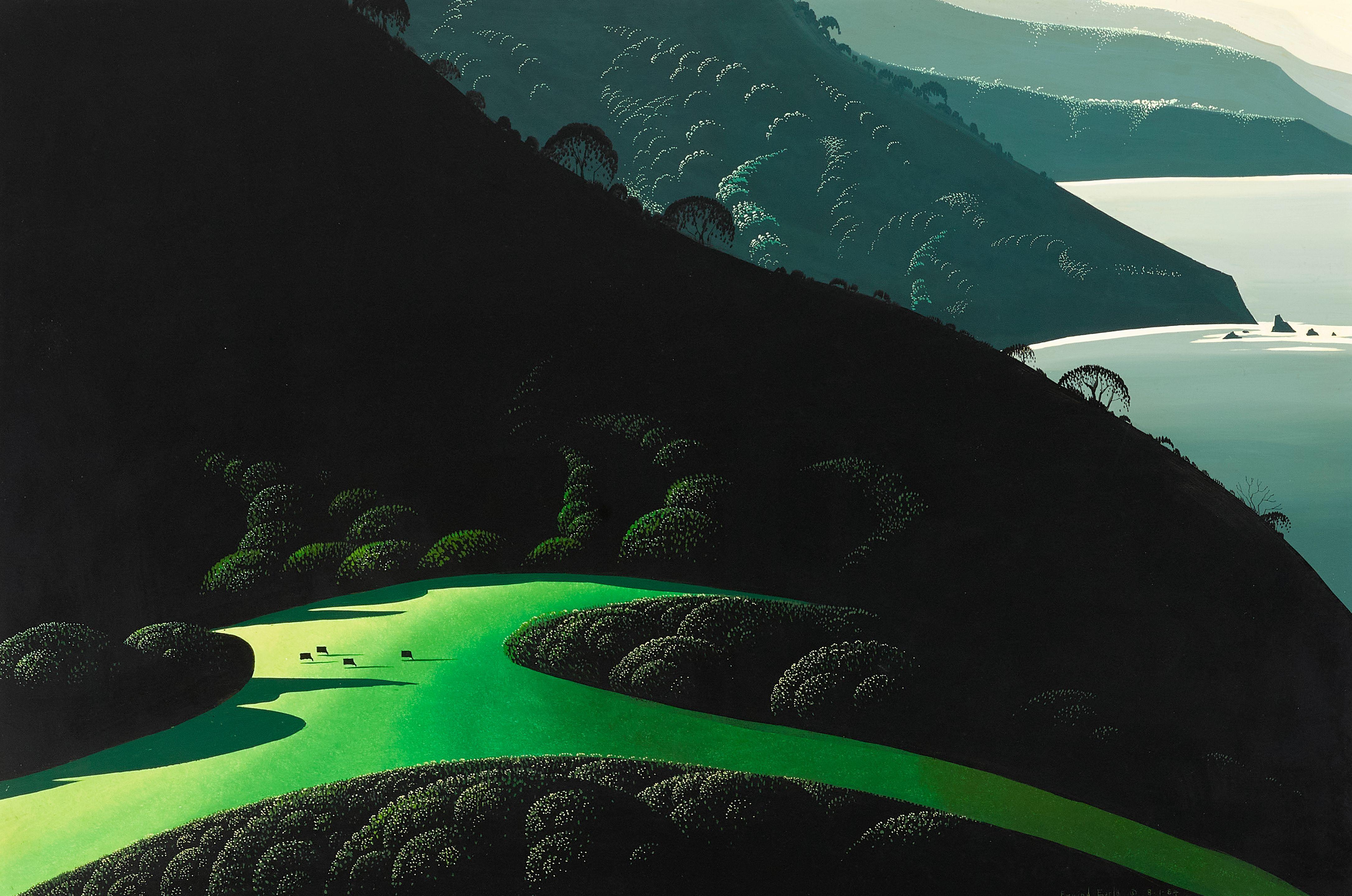 Eyvind Earle - Ocean Valley