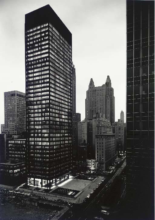 Ezra Stoller - Seagram Building at Night