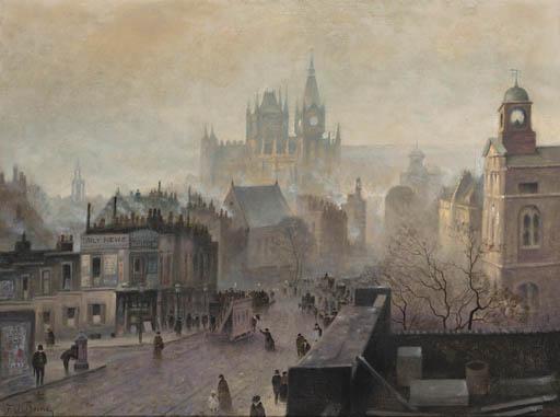 F.A. Bouvié - Early Morning Off King\'S Cross And  St. Pancras Station