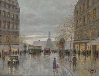 F.A. Bouvie - Le Place de La Republique, Paris