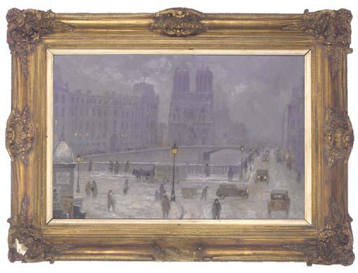 F.A. Bouvie - Notre Dame, winter