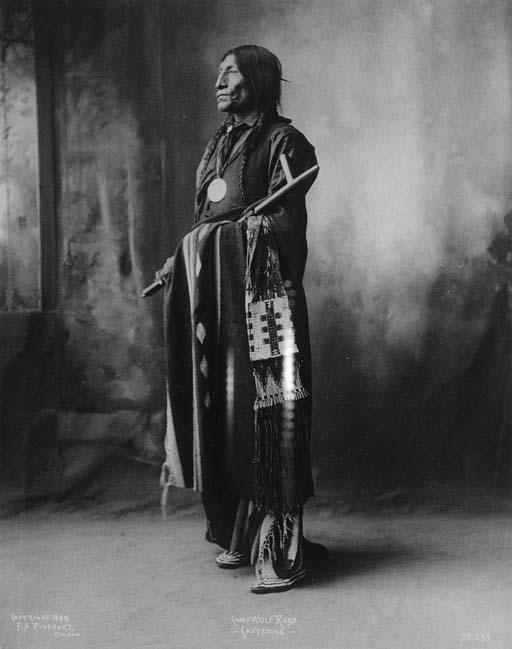 F. A. Rinehart - White Buffalo, Cheyene; Hubble Big Horse, Cheyenne; Three Fingers, Cheyenne; and Chief Wolf Robe, Cheyenne