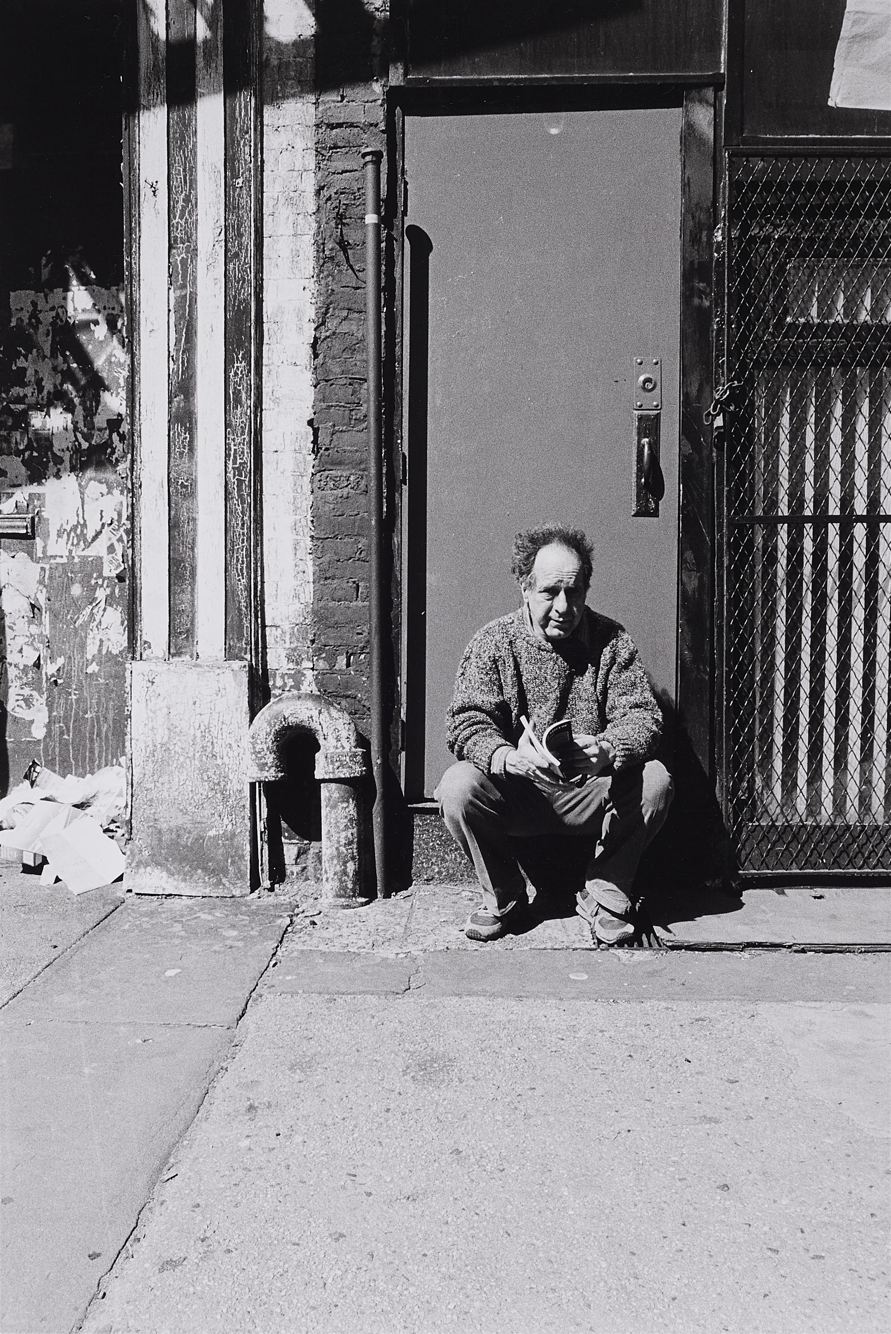 F.C. Gundlach - Robert Frank vor seinem Studio, Mercer Street, New York City