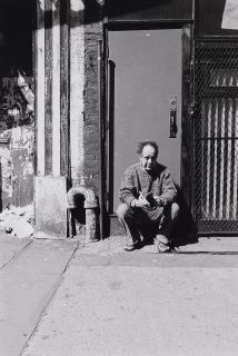 F.C. Gundlach - Robert Frank vor seinem Studio, Mercer Street, New York City