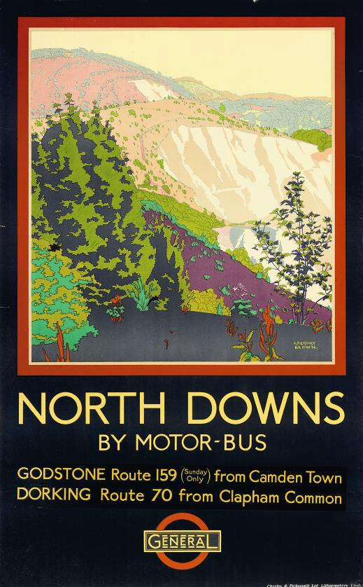 F. Gregory Brown - North Downs By Motor-Bus