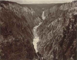 F. Jay Haynes - Grand Canyon of The Yellowstone And Falls, C. 1887