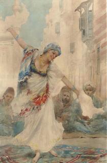 Fabio Fabbi - An Oriental Dancer, Cairo