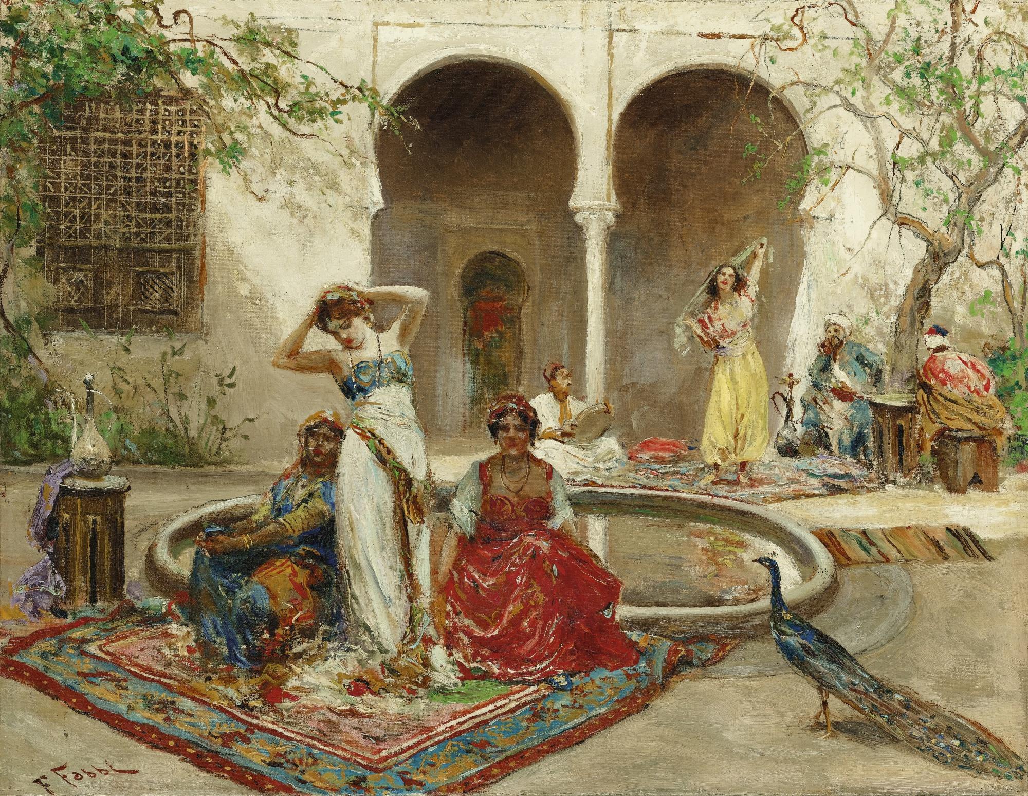 Fabio Fabbi - Italian Dancing In The Harem Courtyard