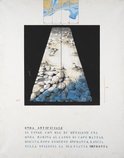 Fabrizio Plessi - Dall\'acquabiografico - Onda marina artificiale