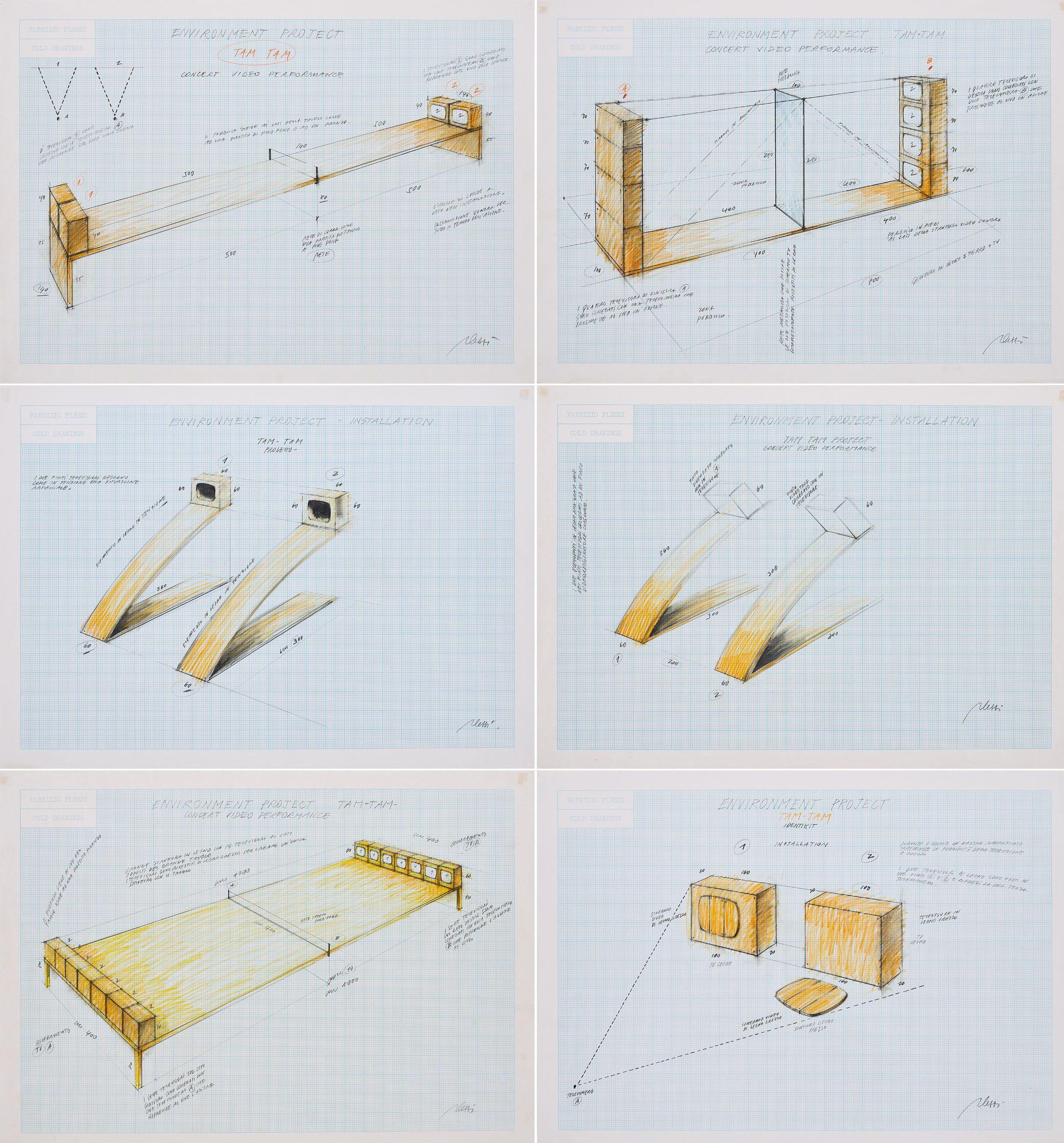 Fabrizio Plessi - Environment Project Tam-Tam Concert Video Performance.