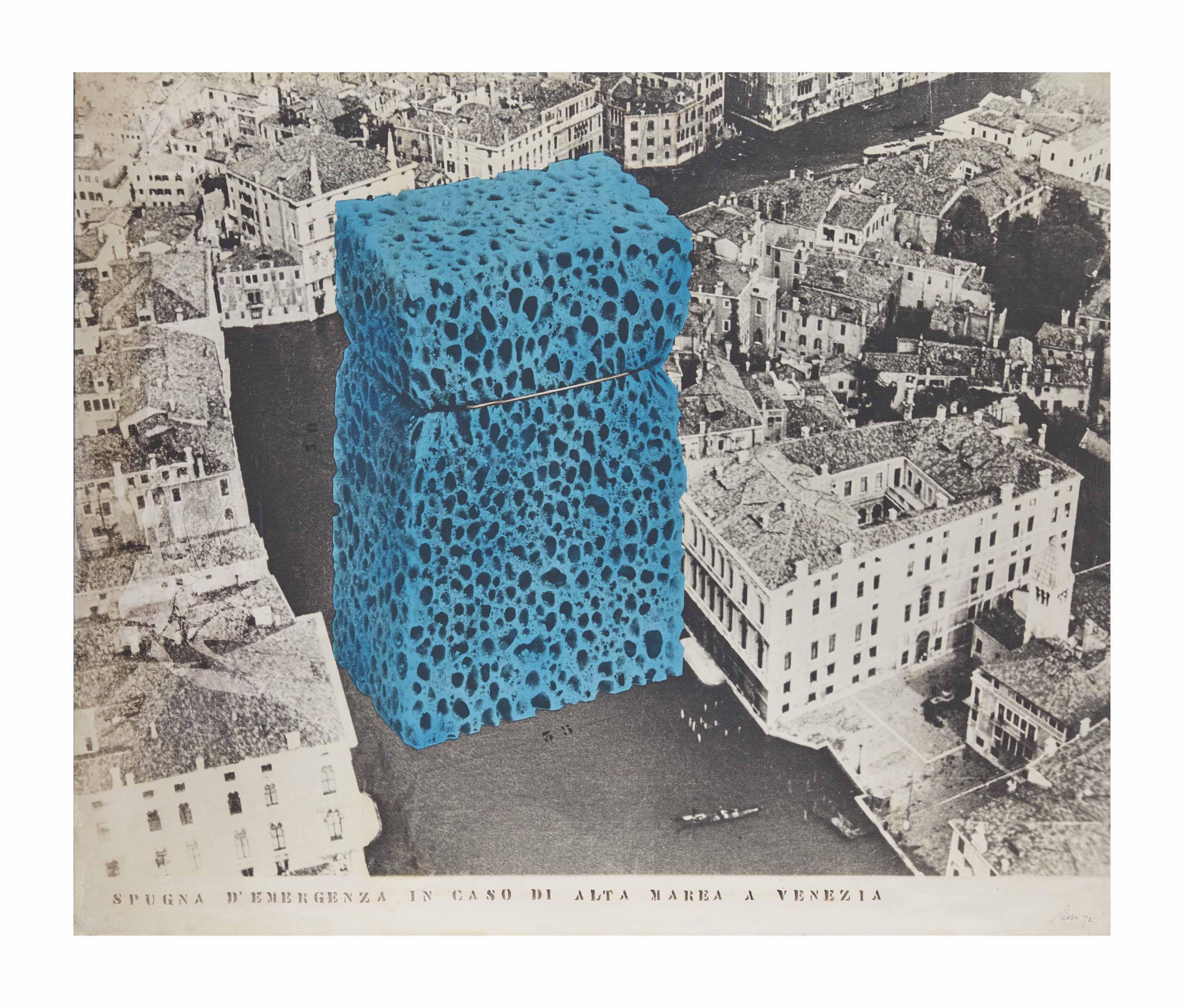 Fabrizio Plessi - Spugna d\'emergenza in caso di alta marea a Venezia