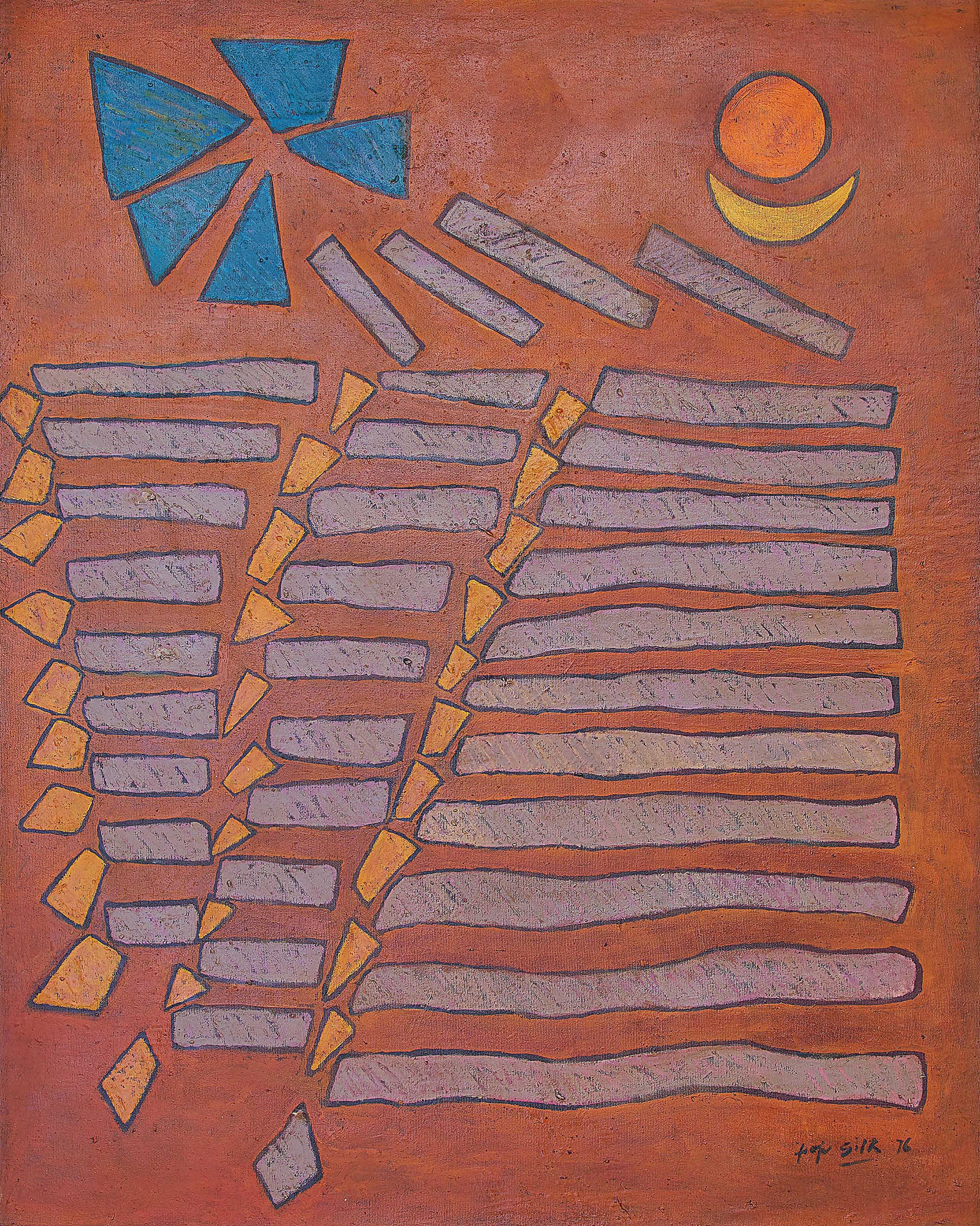 Fadjar Sidik - Landscape in Ochre