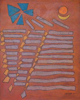 Fadjar Sidik - Landscape in Ochre