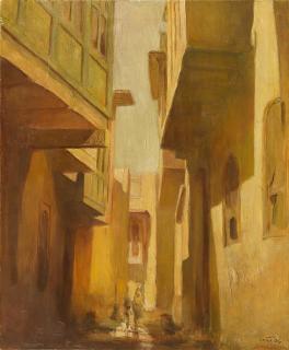 Faeq Hassan - Baghdad Street Scene