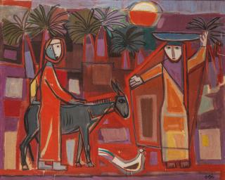 Faeq Hassan - Village Scene