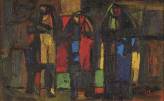 Faeq Hassan - Women in a Market