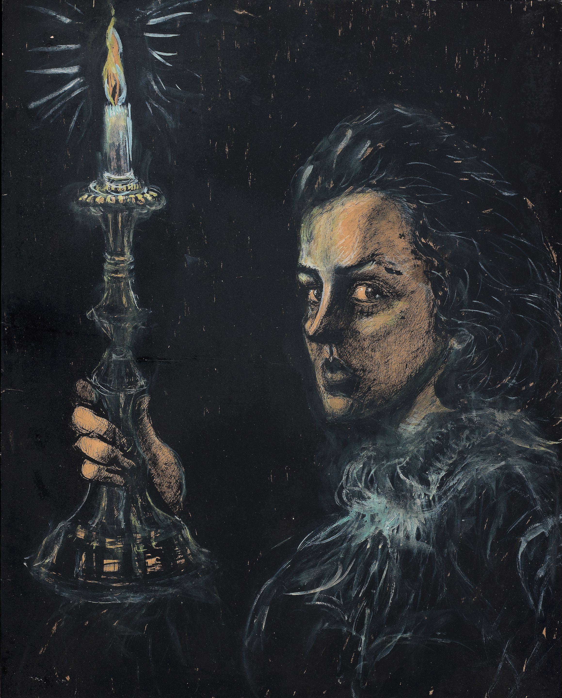 Fahr El-Nissa Zeid - Portrait of the artists daughter, Şirin Devrim as Lady Macbeth