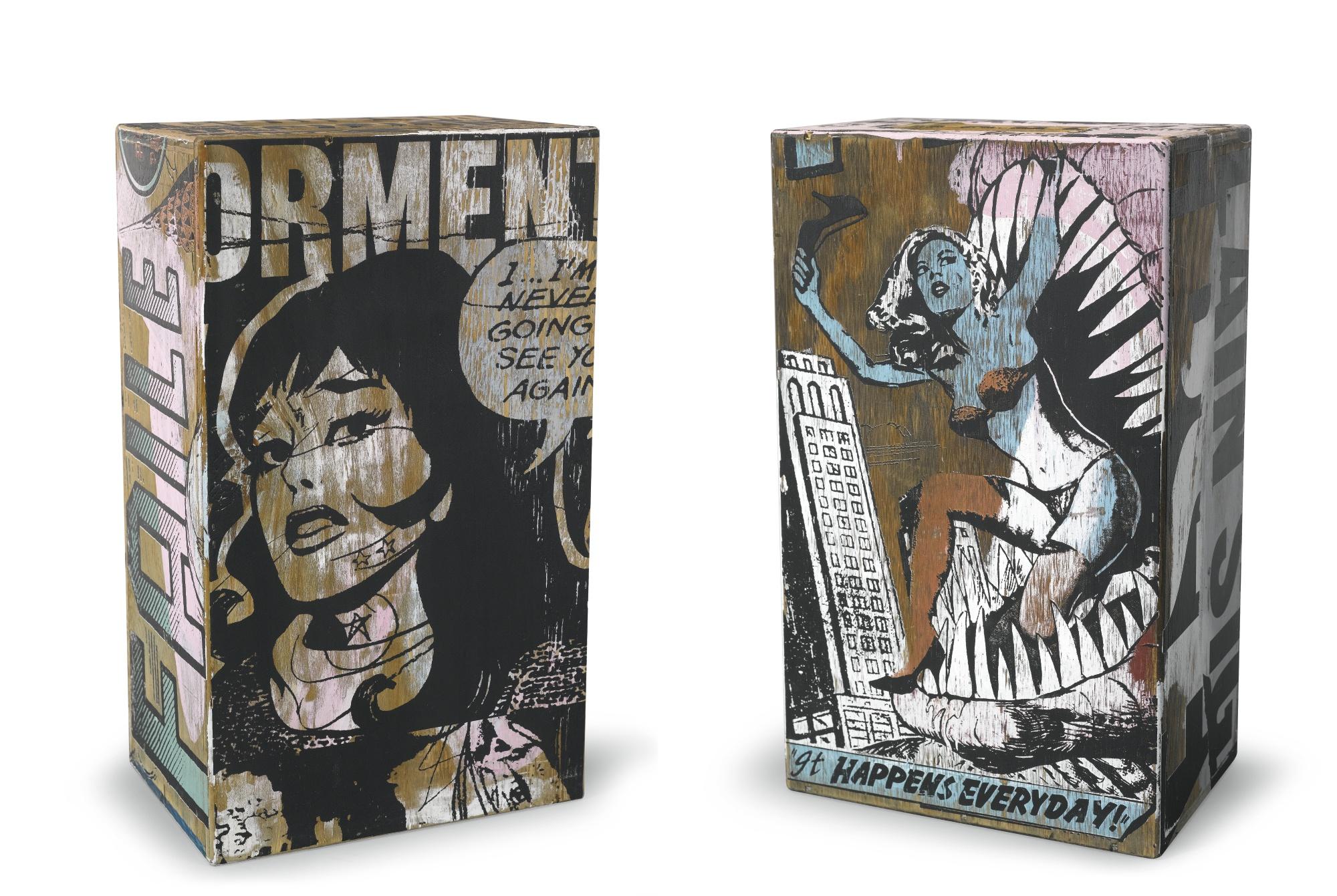 Faile - (I) Wooden Box #37 (Ii) Wooden Box #29