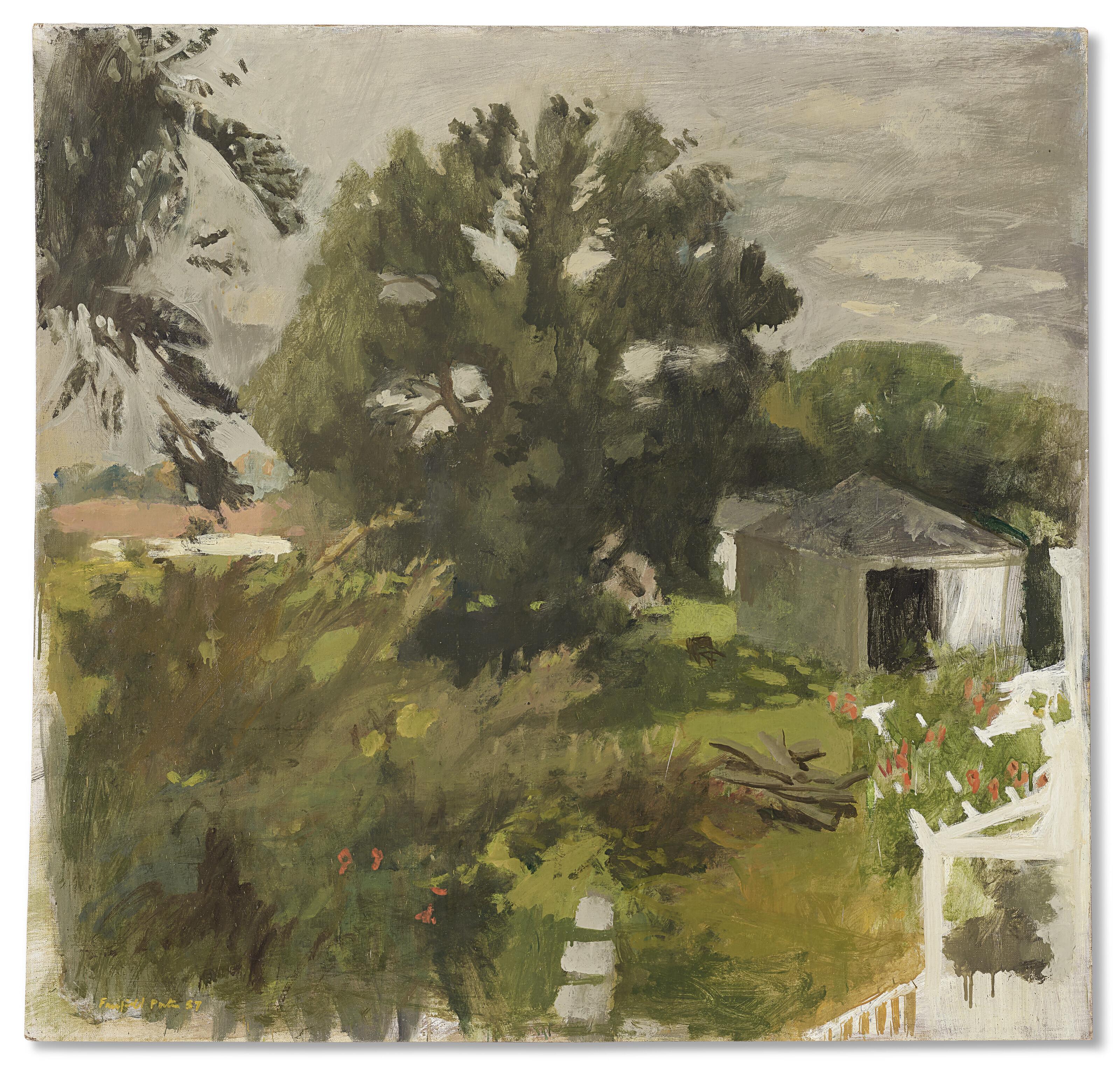 Fairfield Porter - Garden at Sunset