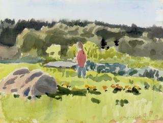 Fairfield Porter - Girl in the Garden