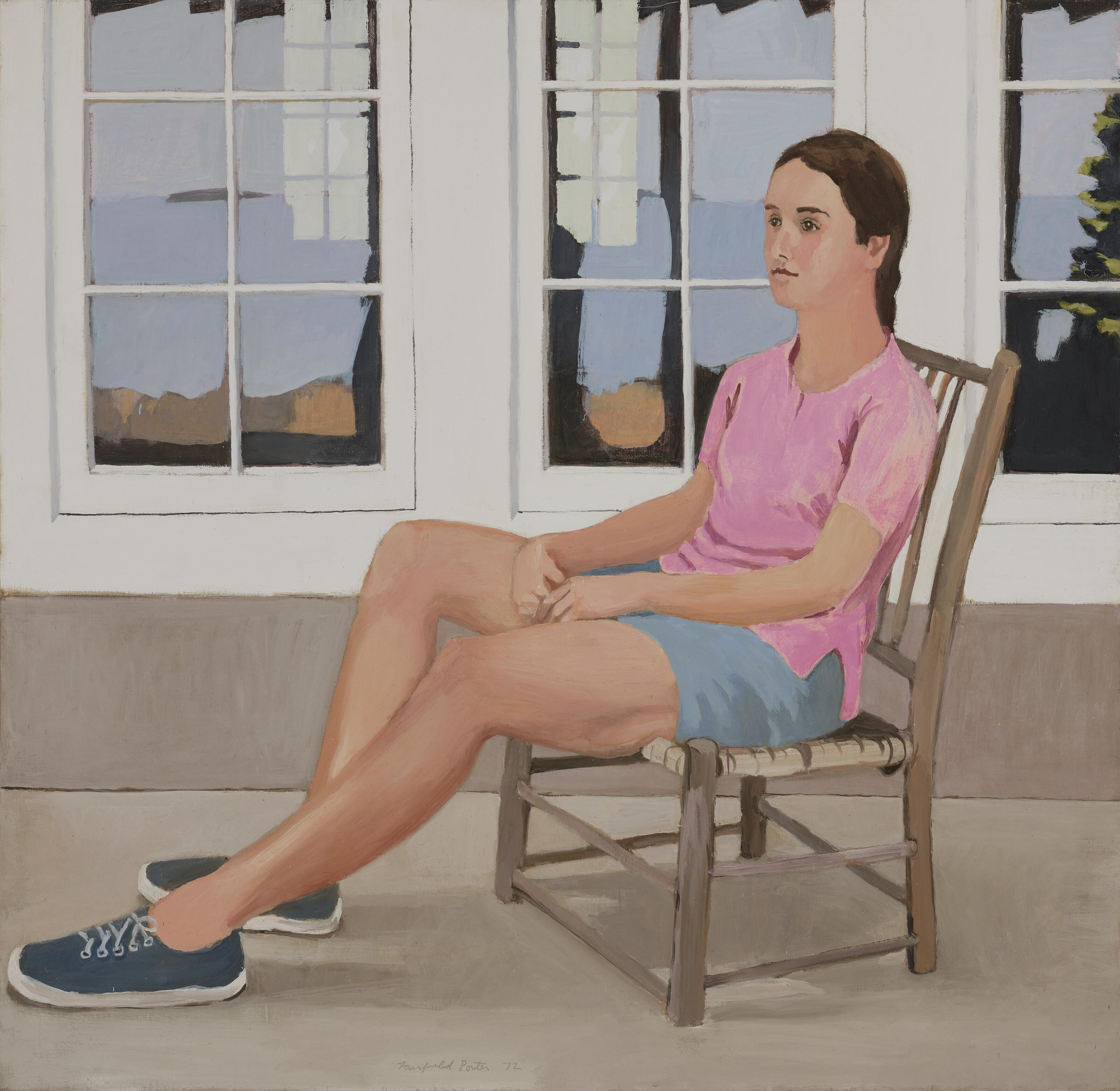 Fairfield Porter - Keelin Before the Reflected View No. 2